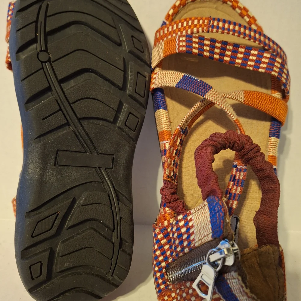 Colorful Strappy Sandals - Picture 2 of 3